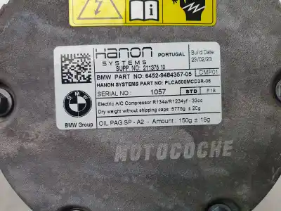 Second-hand car spare part air conditioning compressor for mini mini (f56) cooper se / electric oem iam references 64529484357  