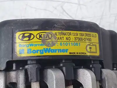 Second-hand car spare part alternator for kia xceed 1.0 t-gdi 74 kw oem iam references 3730007450 alf150124dp 