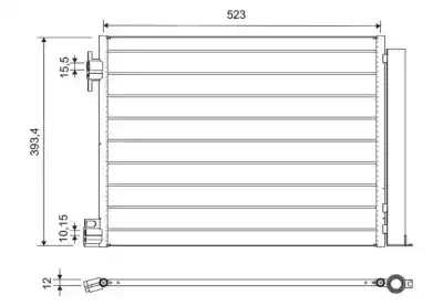 Second-hand car spare part air conditioning condenser / radiator for renault clio v  oem iam references 921005fa0a gtf820017 , 350592 , 11415005011 11415005700