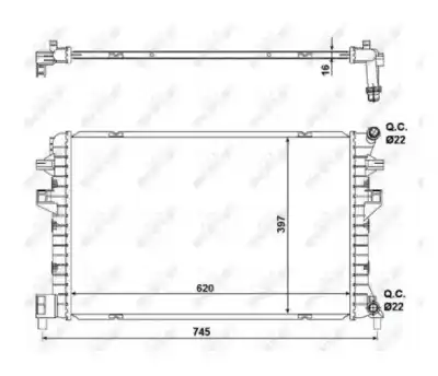 Peça sobressalente para automóvel em segunda mão radiador de água por seat leon (5f1) 1.6 tdi referências oem iam 5q0121251hs 58471 11403012705