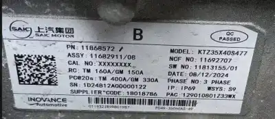 Peça sobressalente para automóvel em segunda mão inversor por mg zs 1.5 hybrid+ referências oem iam 11692707
