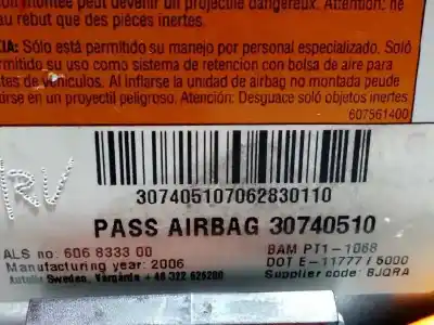 Recambio de automóvil de segunda mano de airbag delantero derecho para volvo xc90 2.4 diesel cat referencias oem iam 30740510  