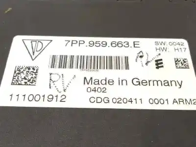 Second-hand car spare part electronic module for porsche panamera 4 oem iam references 7pp959663e 111001912 