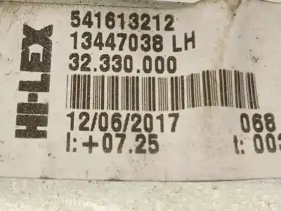 Автозапчастина б/у регулятор вікна передній лівий для opel corsa d (s07) 1.4 (l08 l68) посилання на oem iam 13447038 541613212 71019003