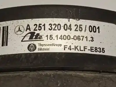 Recambio de automóvil de segunda mano de amortiguador trasero derecho para mercedes clase r (w251) 280 cdi (251.026) referencias oem iam a2513200425 2513200425 15140006713