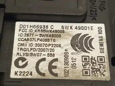 Автозапчасти б/у переключатель стартера за mazda 2 (de_, dh_) 1.3 (de3fs) ссылки oem iam d01h66938c 5wk49001e 
