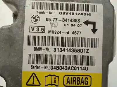 Second-hand car spare part airbag control unit for bmw x3 (e83) 3.0d oem iam references 65773414358  