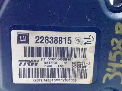 Gebrauchtes Autoersatzteil abs zum opel insignia berlina excellence oem-iam-referenzen 22838815 16817028 16312231