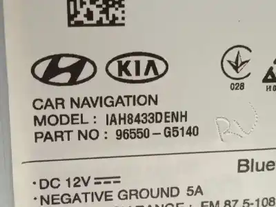 Gebrauchtes Autoersatzteil gps-navigationssystem zum kia niro drive oem-iam-referenzen 96550g5140  