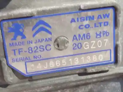 Recambio de automóvil de segunda mano de caja cambios para peugeot 508 allure referencias oem iam 20gz07 tf82sc 9808583080