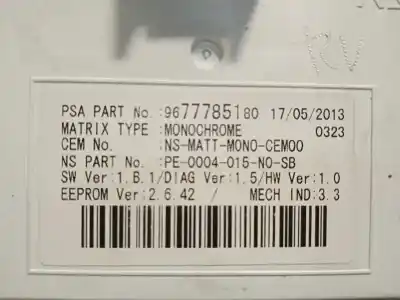 Автозапчасти б/у приборная доска за peugeot 5008 1.6 hdi fap ссылки oem iam 9804263880 9677785180 9805170680