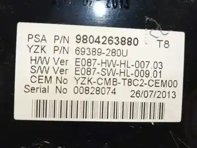 Автозапчасти б/у приборная доска за peugeot 5008 1.6 hdi fap ссылки oem iam 9804263880 9677785180 9805170680