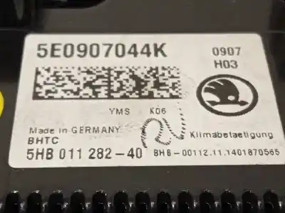 Автозапчасти б/у климат-контроль за skoda octavia iii combi (5e5, 5e6) 2.0 tdi ссылки oem iam 5e0907044k 5hb011282 5e0907044kyms