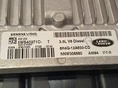 Автозапчастина б/у ебу контролер двигуна для land rover range rover (lm) 3.6 td v8 посилання на oem iam nnw506880 6h4q12a650cd 5ws40371c