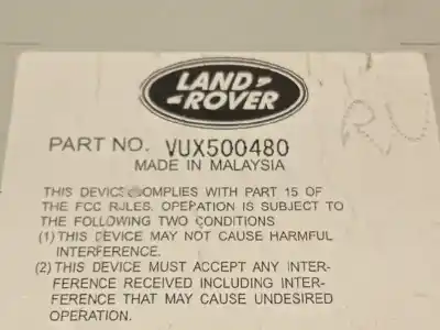 Автозапчастина б/у електронний модуль для land rover range rover (lm) 3.6 td v8 посилання на oem iam vux500480 7h4218c815ab 