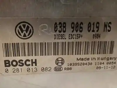 Автозапчасти б/у блок управления двигателем за skoda fabia combi (5j5) 1.9 tdi ссылки oem iam 038906019ns 0281013082 