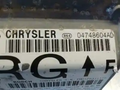 Peça sobressalente para automóvel em segunda mão centralina de airbag por chrysler voyager (rg) 2.5 crd se grand voyager referências oem iam 04748604ad  