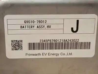 Pezzo di ricambio per auto di seconda mano batteria per toyota prius (nhw30) 1.8 16v cat riferimenti oem iam g951076012  