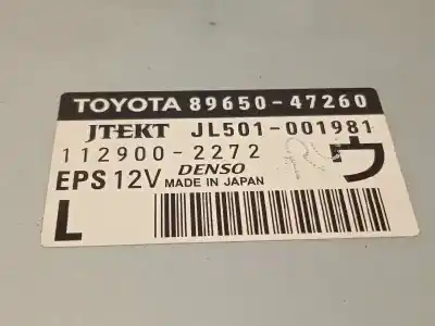 Автозапчастина б/у блок управління рульмову для toyota prius (nhw30) 1.8 16v cat посилання на oem iam 8965047260 1129002272 jl501001981