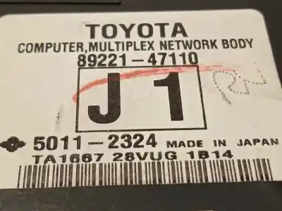 Автозапчастина б/у електронний модуль для toyota prius (nhw30) 1.8 16v cat посилання на oem iam 8922147110  