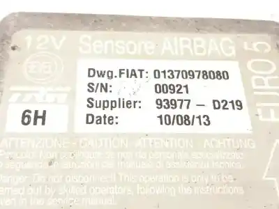 Gebrauchtes Autoersatzteil steuergerät airbag zum citroen jumper kombi 30 l1h1 bluehdi 110 oem-iam-referenzen 01370978080  