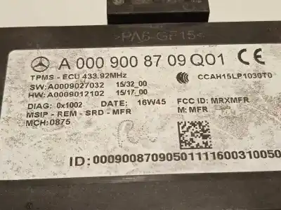 Second-hand car spare part electronic module for mercedes-benz clase e familiar (bm 213) e 220 d (213.204) oem iam references a0009008709 a0009002013 