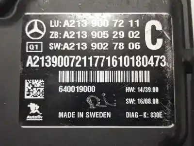 Автозапчастина б/у електронний модуль для mercedes-benz clase e familiar (bm 213) e 220 d (213.204) посилання на oem iam a2139007211  a2139055310