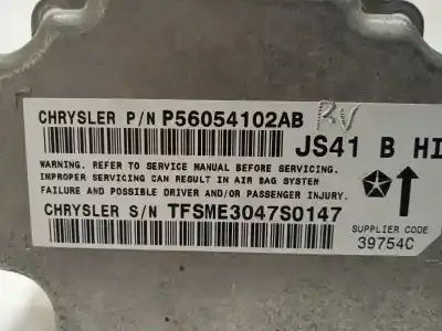 Peça sobressalente para automóvel em segunda mão centralina de airbag por dodge avenger 2.0 16v crd cat referências oem iam p56054102ab  k56054102ab