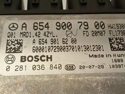 Recambio de automóvil de segunda mano de centralita motor uce para mercedes clase a berlina (bm 177) a 220 4matic (177.145) referencias oem iam a6549007900 0281036840 