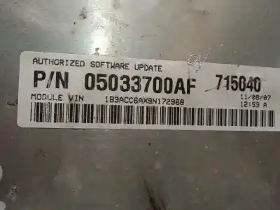 Tweedehands auto-onderdeel ecu motorcontroller voor dodge avenger 2.0 16v crd cat oem iam-referenties p05033700af 0281014265 k05033700af