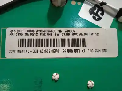 Автозапчастина б/у панель інструментів для citroen c3 tonic посилання на oem iam 96665881xt  