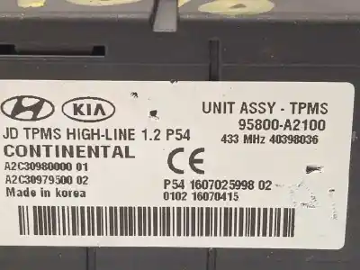 Second-hand car spare part parking sensor for kia pro cee´d (jd) 1.4 crdi 90 oem iam references 95800a2100  