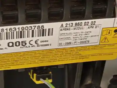 Автозапчастина б/у комплект подушки безпеки для mercedes-benz clase e familiar (bm 213) e 220 d (213.204) посилання на oem iam a21368000059k00 a2138600202 a2139007105