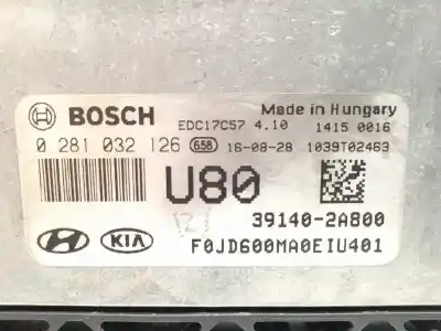 Second-hand car spare part ecu engine control for kia pro cee´d (jd) 1.4 crdi 90 oem iam references 391402a800 0281032126 