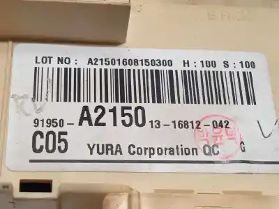 Second-hand car spare part fuse box unit for kia pro cee´d (jd) 1.4 crdi 90 oem iam references 91950a2150  