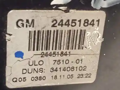 Pièce détachée automobile d'occasion feu arrière gauche pour opel zafira b cosmo références oem iam 24451841 93183065 