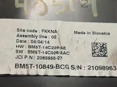 Автозапчастина б/у панель інструментів для ford focus lim. (cb8) 1.6 tdci cat посилання на oem iam bm5t10849bcg 5580301 5580301