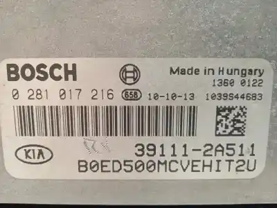 Автозапчастина б/у ебу контролер двигуна для kia cee´d (jd) 1.6 crdi 128 посилання на oem iam 391112a511 0281017216 