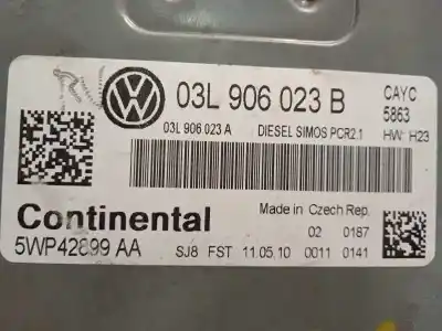 Second-hand car spare part ecu engine control for volkswagen golf vi (5k1) 1.6 tdi oem iam references 03l906023b 5wp42899aa 