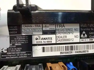 Second-hand car spare part multifunction display for renault captur zen oem iam references 259150423r  