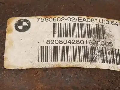 Second-hand car spare part rear differential for bmw serie 5 berlina (e60) 530i oem iam references 7560602 33107560602 