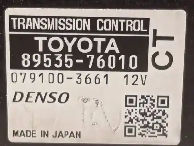 Автозапчастина б/у блок управління акпп для toyota prius (nhw30) * посилання на oem iam 8953576010 0791003661 