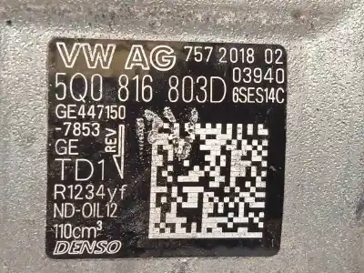 Автозапчасти б/у компрессор кондиционера воздуха за audi q3 (8ug) attraction ссылки oem iam 5q0816803d 4471507853 