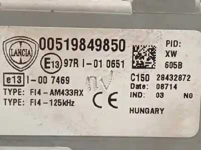 Автозапчасти б/у блок реле/предохранителей за lancia ypsilon (402) 1.3 jtd 16v ссылки oem iam 519849850  