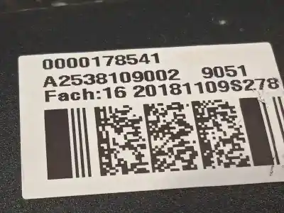 Second-hand car spare part parcel shelf for mercedes-benz clase glc (w253) glc 250 d 4matic (253.909) oem iam references a2538109002 a25381090029051 