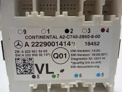 Second-hand car spare part body control unit for mercedes-benz clase glc (w253) glc 250 d 4matic (253.909) oem iam references a2229001414  