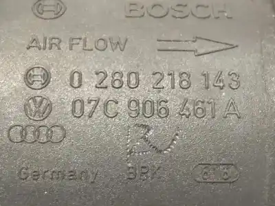 Second-hand car spare part flowmeter for audi r8 (423) 4.2 fsi 420 cv / 309 kw oem iam references 07c906461a 0280218143 