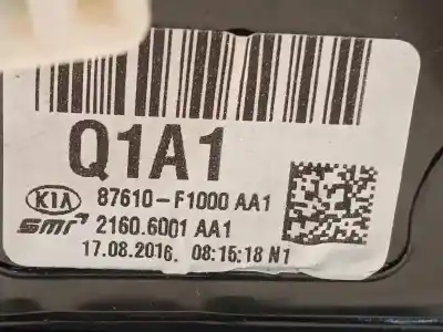 Second-hand car spare part left rearview mirror for kia sportage iv (ql, qle) 1.6 gdi oem iam references 87610f1000  