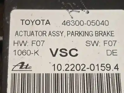 Second-hand car spare part electric parking brake for toyota avensis touring sports advance oem iam references 4630005040  