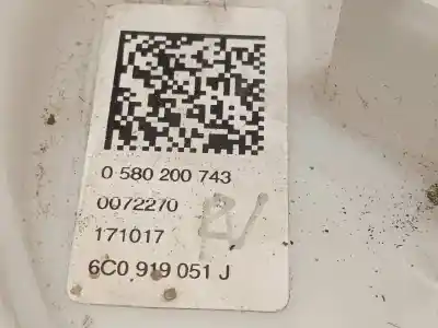 Автозапчастина б/у паливний насос для skoda fabia 1.0 mpi посилання на oem iam 6c0919051j 0580200743 